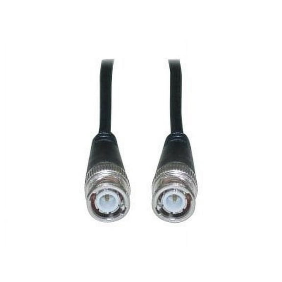 CableWholesale 10X1-01110 BNC RG58  AU Coaxial Cable  Black  BNC Male  Copper Stranded Center Conductor  10 foot