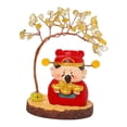 thumbnail image 4 of Mini estatua de Buda con árbol del dinero, figura en miniatura, centro de mesa, recuerdo Estilo B, 4 of 9