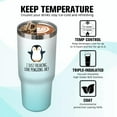 thumbnail image 6 of 30 oz Penguin Tumbler with Handle Gifts for Penguin Lover 30oz Stainless Steel Travel Cup Mug Water Bottle, 6 of 6
