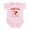 Petal Pink, variant on - Swiss Ski Team Infant Bodysuit - Baby Light Bodysuit, Size Newborn - 24 Months