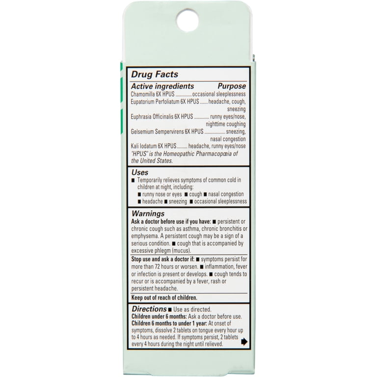 Hyland's Baby Tiny Cold & Cold Nighttime, 125 Tablets photo 3