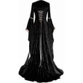 thumbnail image 4 of Renaissance Dress for Women, Medieval Lace Up Maxi Gown, Cosplay Costume for Halloween and Ren Faire, 4 of 7