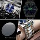 thumbnail image 5 of Binbond Reloj de Pulsera de Negocios para Hombre de 20 Mm con Eslabones de Acero Inoxidable, Multicolor, 5 of 10