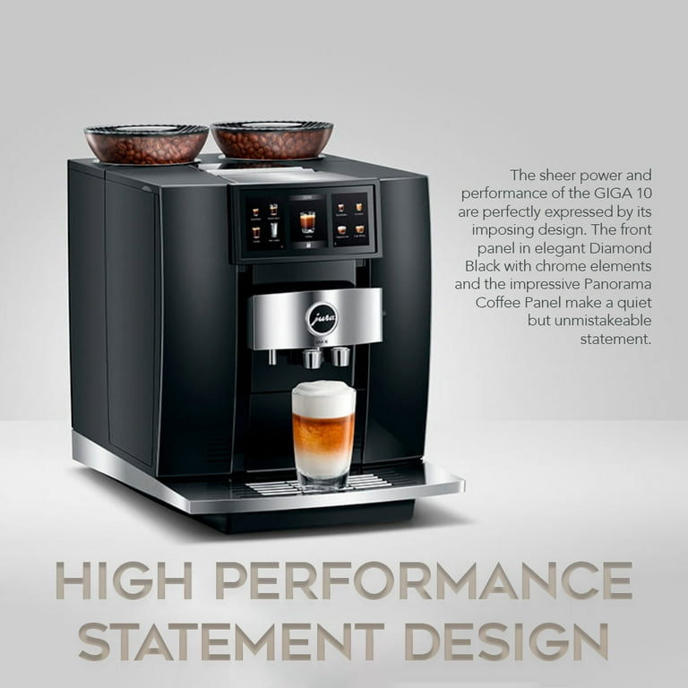 Jura GIGA 10 Automatic Espresso Machine (Diamond Black) with