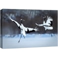 thumbnail image 3 of PixonSign Canvas Print Wall Art Cranes Fly Above The Snow Animals Wilderness Photography Realism Contemporary Closeup Relax/Calm Multicolor Ultra for Living Room, Bedroom, Office - 16x24, 3 of 5