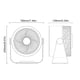 thumbnail image 3 of Ventilador eléctrico de circulación de aire montado en la pared/mesa USB recargable 4000mAh 3 velocidades Ndcxsfigh  Para Estrenar, 3 of 3