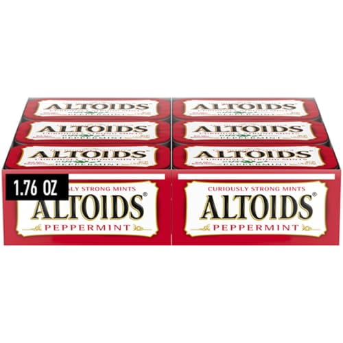 Altoids Classic Peppermint Breath Mints - 1.76 oz Tin (12 Pack)