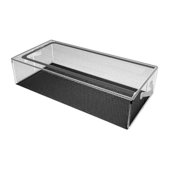 Clear Shoe Storage Box 40 cm x 30 cm x 15 cm Foldable PVC with Acrylic Front Panel for Bedroom or Entryway