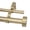 Royal Gold with Gold, variant on 1-Inch Diameter Double Curtain Rod Set, 48–84 Inch Adjustable, Vico End Cap Finials, Royal Gold (Rod and Finials)