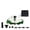 White, variant on Solar Lotus Fountain Floating Water Feature with Lily Pad Design for Garden Pond Pool Outdoor Decoration 7.1" Diameter