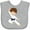 AC-Heather Grey, variant on Inktastic Karate Boy, Cute Boy, Black Belt, Brown Hair Boys Baby Bib