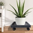 thumbnail image 3 of OUNONA Heavy-Duty Plant Tray with Smooth Rolling Wheels, Planter Holder for Tall Flower Pots and Large Indoor Plants, 3 of 8