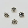 Exotic Sterling Silver Filigree Bead Caps | 8x5mm | 9 Beads |