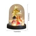 thumbnail image 5 of sdhkgrrt under $5 LED Christmas Tree, Mini Snow Globe Christmas Tree with LED Lights,Imitation Glass Cover Desktop Ornament,Light Up Falling Snow Christmas Decoration,Battery Powered Snowy Village, 5 of 5