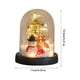 thumbnail image 5 of Adorno navideño pequeño con cubierta de vidrio de imitación y luz que emite nieve cayendo, adorno de escritorio para árbol de Navidad., 5 of 5