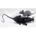 thumbnail image 4 of YSTINNG Super Large Artificial Rats Halloween PVC Fake Rat Suit Novelty Simulation Mouse Model Terrible Prank Props for Party Funs Garden Lawn Decorations Micro Landscape Accessories (Grey), 4 of 7