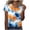 #090-Yellow, variant on AUNVITO Women's Casual V-Neck T-Shirt Short Sleeve with All-Over Print Lightweight and Stretchy for Trendy Casual Style