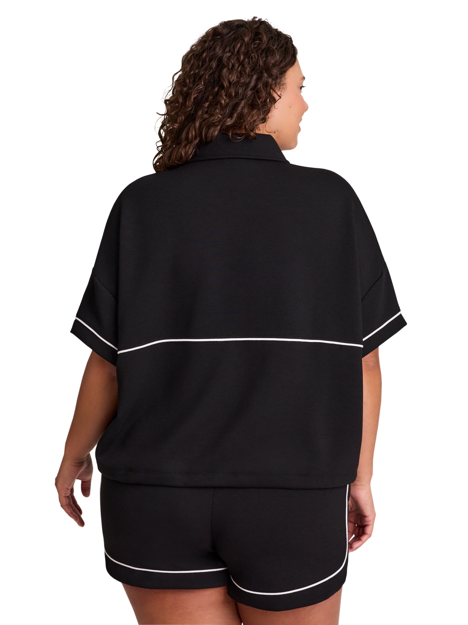 Reebok Women's Team Player Short Sleeve Oversize Pullover, Sizes XS-4X
