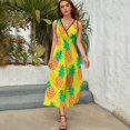 thumbnail image 5 of Lunarable Pineapple Art Sleeveless Dress Women's Summer Suit Dresses for Women 2025 Luxury Party Dress, 5 of 7