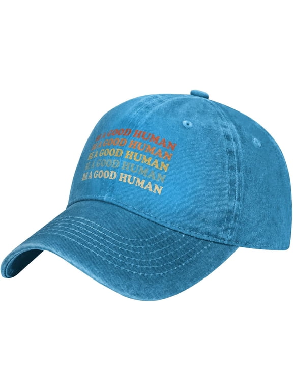 Vintage Be A Good Human Be Kind Kindness Hat Vintage Adjustable Dad Truck Baseball Cap Black