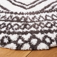 thumbnail image 6 of SAFAVIEH Berber Daphale Abstract Shag Area Rug, 9' x 12', Ivory/Dark Grey, 6 of 6