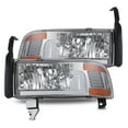 thumbnail image 5 of LED DRL Headlights for 1994-2001 Dodge Ram 1500/1994-2002 Dodge Ram 2500 3500/1995-2002 Dodge Ram 4000 Headlamps Left & Right-Chrome housing, 5 of 11