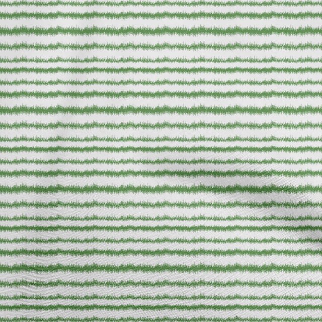 oneOone Polyester Spandex Green Fabric Asian Ikat Sewing Material Print Fabric By The Yard 56 Inch Wide