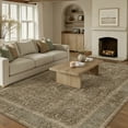 thumbnail image 4 of BERTHMEER 9'x12' Area Rugs for Living Room Bedroom Office Dining Room Kitchen Farmhouse Oriental Rugs Non Slip Vintage Traditional Rugs Carpets,Brown, 4 of 6
