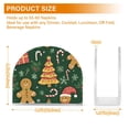thumbnail image 4 of Yayeee Napkin Holder for Table Kitchen Paper Tissue Organization, Beige Christmas Gingerbread, 4 of 8