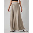 thumbnail image 4 of 2025 New Women's High-Waisted Dance Skirt, Flowy Wide-Leg Palazzo Pants with Soft Drape, Elastic Waist Skort for Casual Wear, 4 of 11