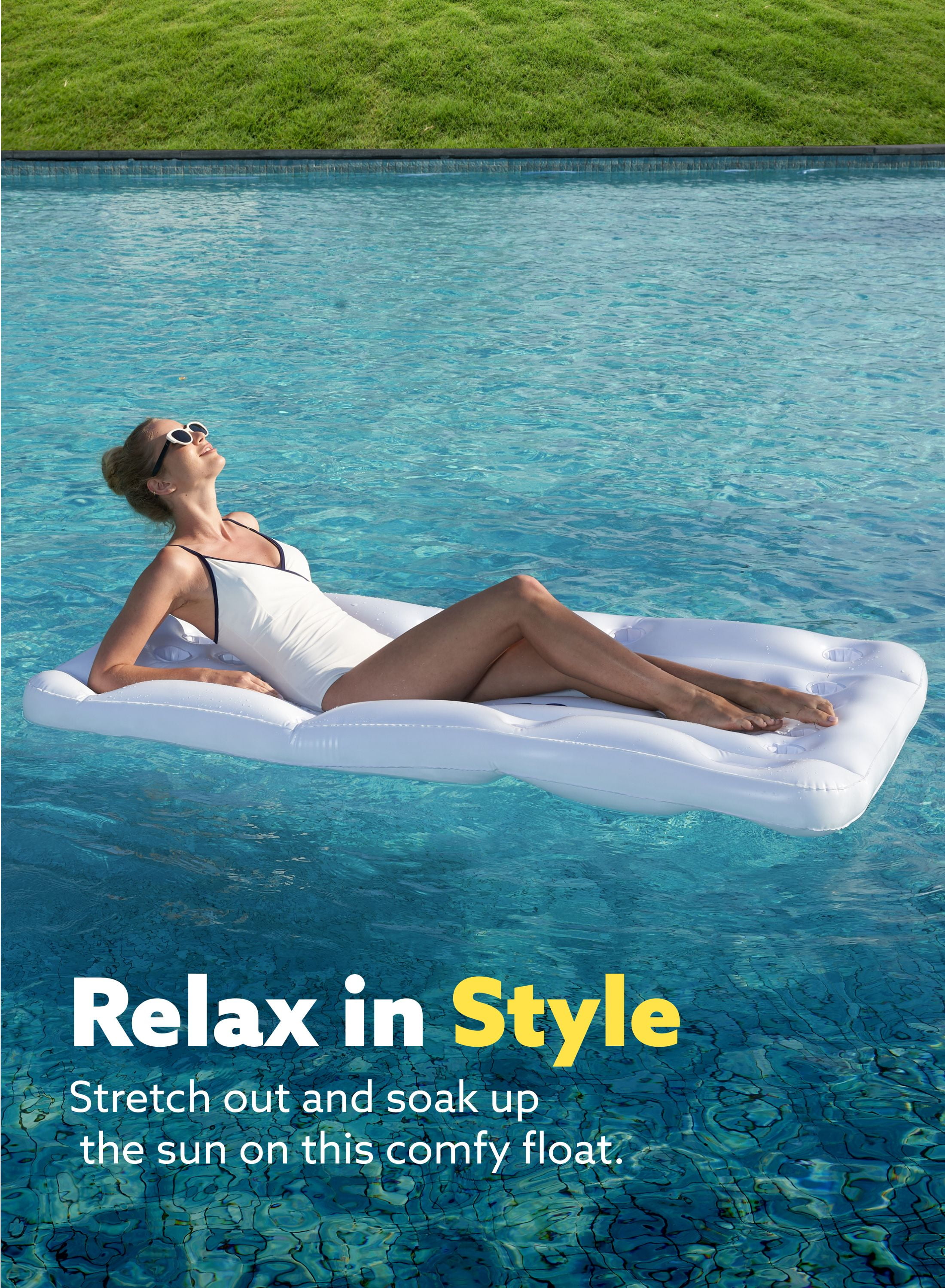 Joyfy Inflatable Pool Bars Cooler, Inflatable Cooler Inflatable Pong Table Pool Games for Adults,6x3 FT with 10 Pong Balls and Cup Holders (No Cups Included)