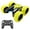 Yellow, variant on ChicYu Four-Wheel Drive Stunt Car Led Lighting Letters Remote Control Car 360 Dump Truck Drift Car Light Charging 360-degree Flip Rotating Car Toy Yellow