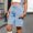 Light Blue, variant on Denim Shorts Women High Waisted Cargo Shorts 5" Inseam Fashion Shorts Summer Stright Leg Shorts For Women Casual Daily Hot Short Pants Streetwear Multi Pocket XL