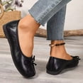 thumbnail image 5 of Xdegoge Flat Shoes for Women Bow Tie Ballet Flats Summer Slip On Loafers Classic Dressy Round Toe Footwear Closed Toe Casual Office Work Walking Lightweight Pumps, 5 of 8
