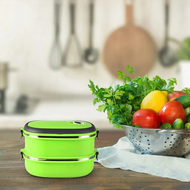 HAOAN Thermal Lunch Box for Food Portable Keep Warm Lunch Container for Adult To School Work Stainless Insulated Lunch Box Microwave Food Containers Food Storage Special Price