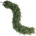 thumbnail image 2 of 9FT Cedar Garland for Fireplace - Artificial Christmas Garland Thick and Lush Realistic Faux Cedar Fake Pine Needles Garland for Table,Window,Stairs,Mante,Indoor Outdoor Decor (1PCS), 2 of 4