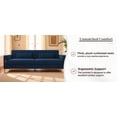 thumbnail image 2 of Modern Velvet 3-Seat Sofa 220×80×75cm with Gold Accents, 2 of 17