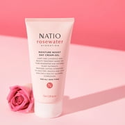 Natio Rosewater Moisture Boost Day Cream-Gel, Face Cream for Women, 2.5 oz