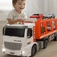 thumbnail image 4 of Esaierr Toddler Boys Toys Car for Kids Double-Decker Transport Truck Toys Educational Large Transport Vehicle with Toys Car for Boys Girls with model lights 3-6Y, 4 of 5