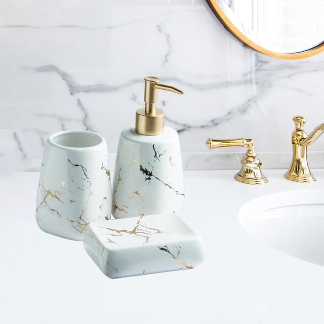 Conjunto de Accesorios de Baño Macarena Cerámica 3 piezas