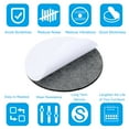 thumbnail image 4 of Uxcell 8 Inch Diameter Lamp Base Felt, 5Pack 2mm Thickness Adhesive Non-slip Anti-scratch Backed Felt, Grey, 4 of 7