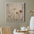 thumbnail image 3 of Framed Canvas Wall Art Vintage Wildflower Botanical Print for Living Room Decoration - 24"x24" WHITE, 3 of 8