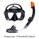 thumbnail image 3 of Conjunto Snorkel Seco Máscara Buceo Antivaho Kit para Nadar () Rojo, 3 of 6
