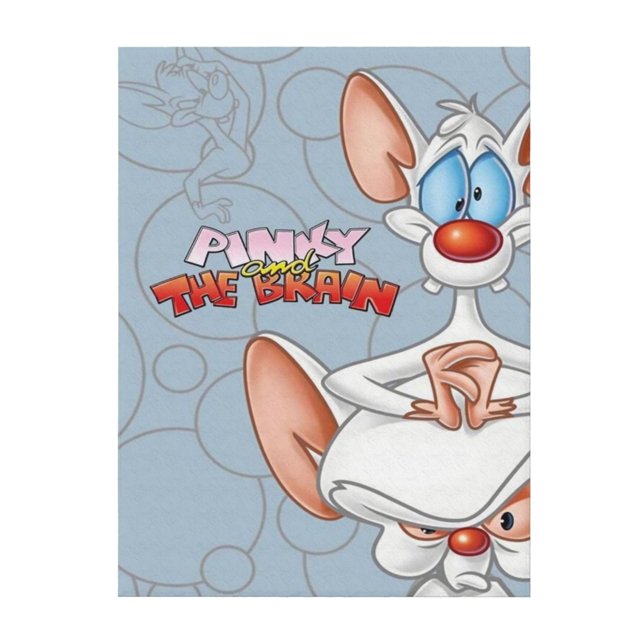 Manta de felpa suave y cómoda de Pinky y Cerebro, ligera y cálida, de franela, para sofá cama, 40 x 30 pulgadas