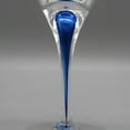 thumbnail image 3 of Orrefors Crystal Intermezzo Blue Martini Glass, 3 of 6