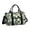 Geometric Triangle Green Pattern, variant on Geometric Triangle Pink Pattern Gym Bag with Shoe Compartment, Weekender Bag with Wet Pocket and Trolley Sleeve, Durable Gifts Ideas for Christmas Birthday,17.3 X 11.8 X 7.5 Inches