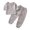 Grey, variant on YDOJG Boy Clothes Outfit Set Toddler Kids Baby Boy Girl Solid Pullover Long Sleeve Cotton Linen Sweatshirt T Shirt Crewneck Tops Shorts Set Clothes For 4-5 Years
