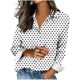 thumbnail image 1 of Camisetas de Manga Larga para las Mujeres Impreso Casual Suelto Cardigan Poliéster Longitud Regular de las Mujeres Larga Chaqueta de Invierno sin Capucha, 1 of 5