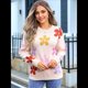 thumbnail image 4 of Suéteres Bonitos para Mujer, Jersey Floral de Larga, Prendas de Punto para Exteriores, Tops Y2K, Conjuntos Holgados para Invierno y Otoño 2025 Albaricoque L, 4 of 10