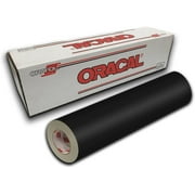 Oracal 651 Permanent Self-Adhesive Premium Craft Sticker Vinyl 24" x 10ft Roll - Black Matte